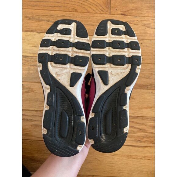 Nike Dual Fusion Lite girls youth pink/black athletic lace up sneakers size 4Y - Picture 5 of 10